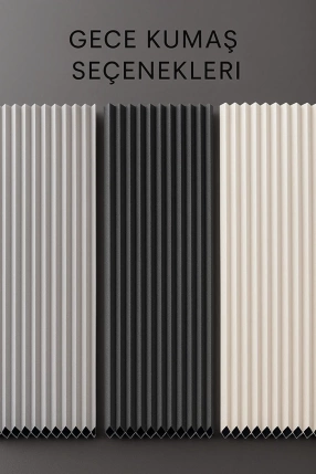 Honeycomb & Tül Gece-Gündüz Plise Perde