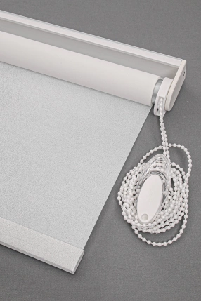 Simli Stor Perde Beyaz