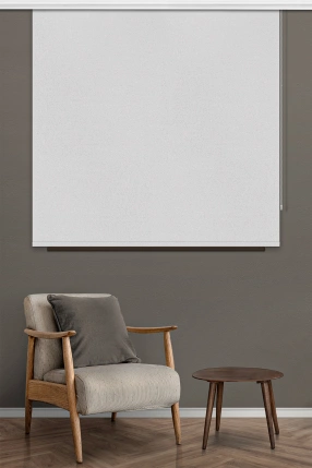 Simli Stor Perde Beyaz