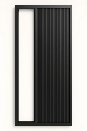 Tam Karartma Plise Akordiyon Kapı