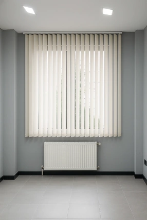 White Vertical Blind – Pearl White