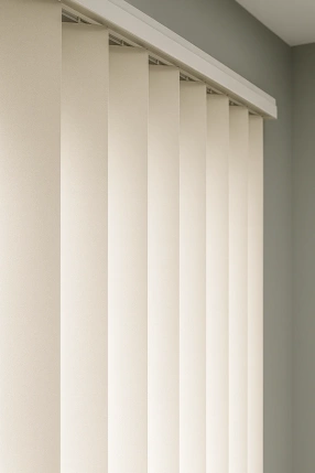 White Vertical Blind – Pearl White